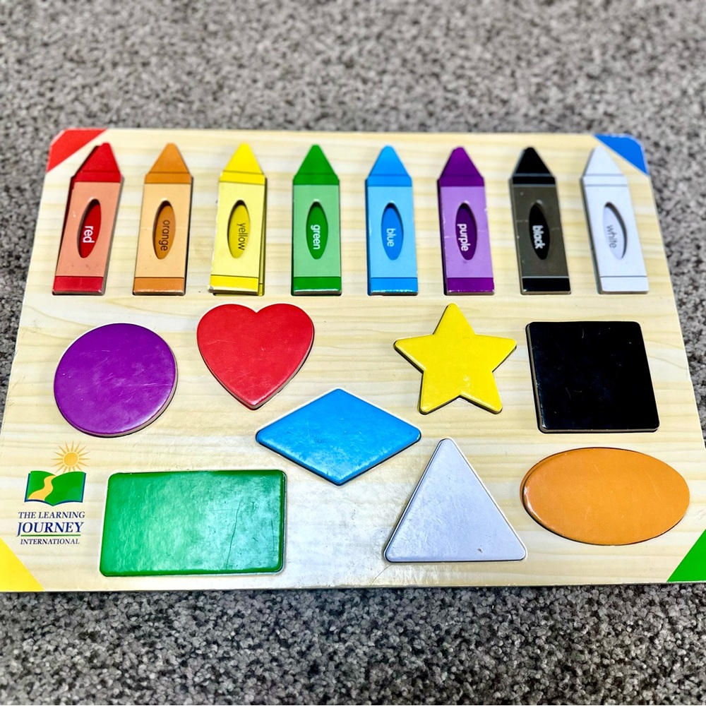 2 Learning Journey Wooden Puzzles (Alphabet + Colors & Shapes) - Picture 3 of 6